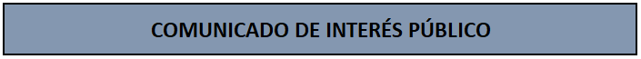 Mensaje de interés público