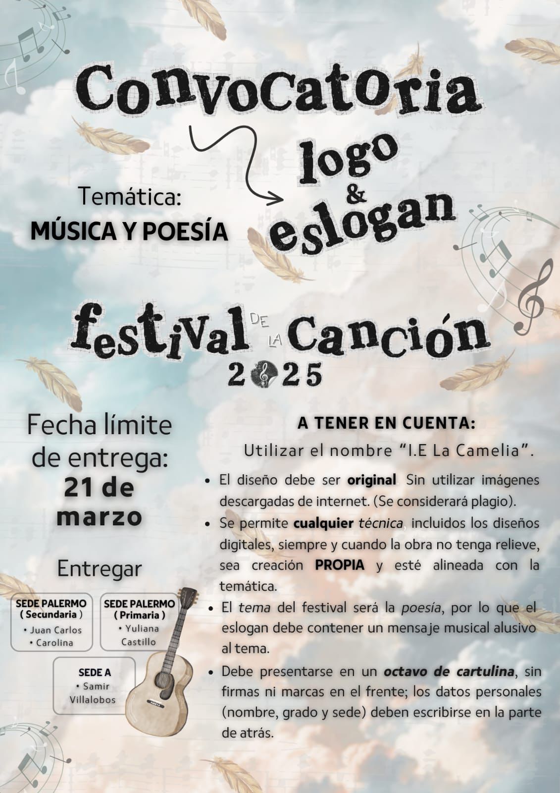 Convocatoria Logo y Eslogan Festival de la Canción 2025